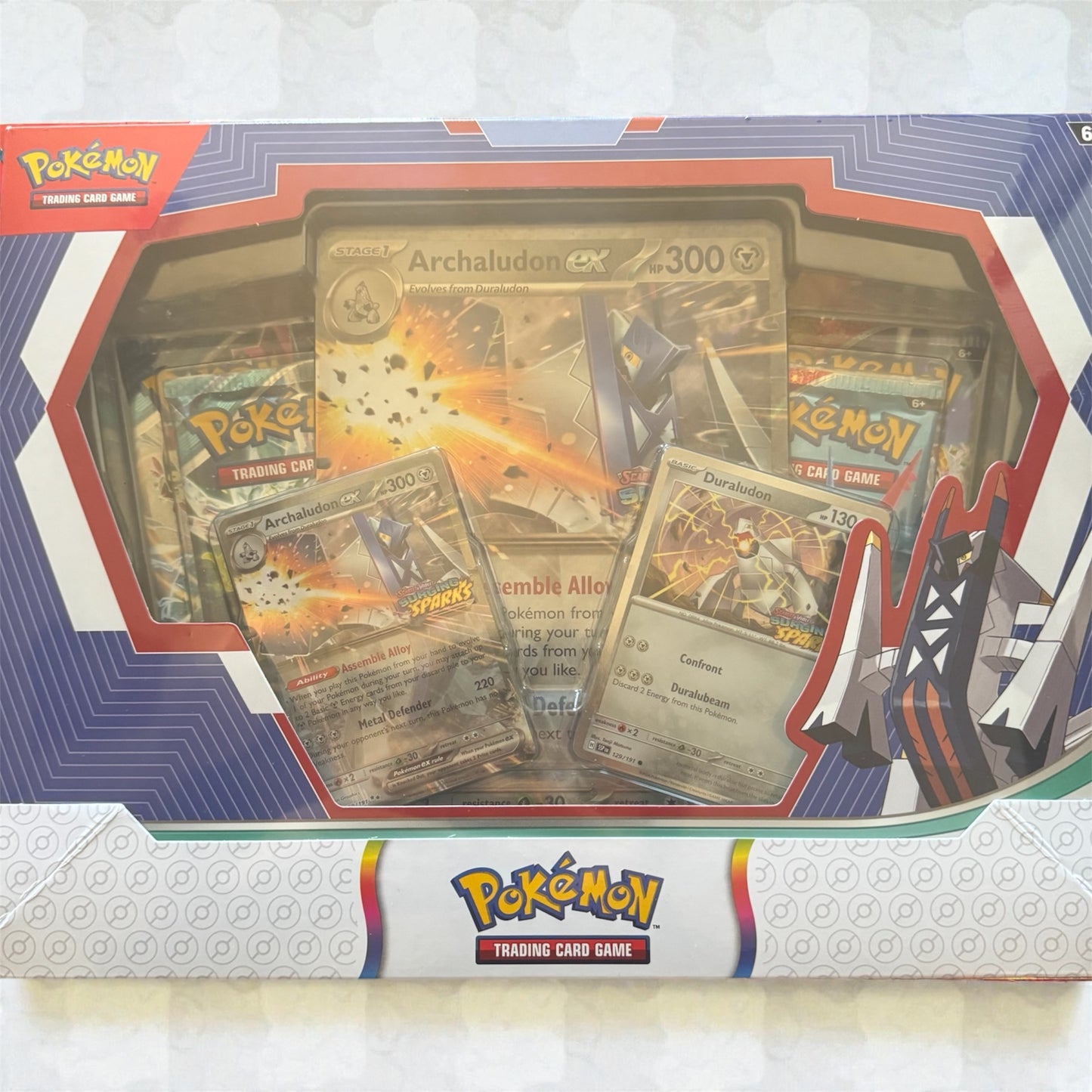 Reshiram EX & Archaludon EX Collection Box Promo Set. New. Factory sealed