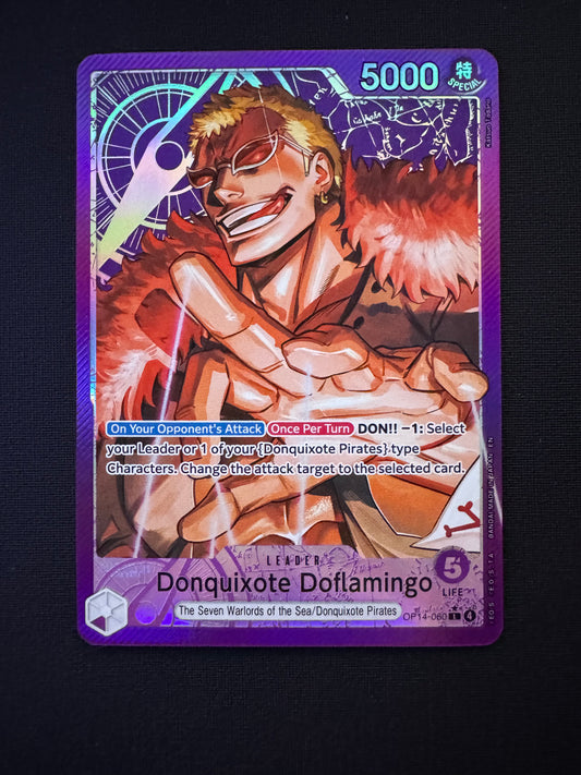 Donquixote Doflamingo - OP14-060 (Alternate Art) The Azure Sea's Seven
