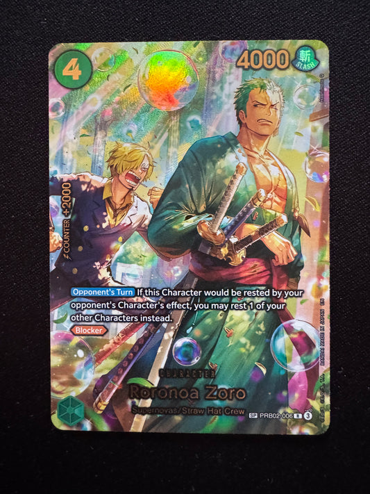 Roronoa Zoro - PRB02-006 (SP) PRB02-006 The Azure Sea's Seven Foil