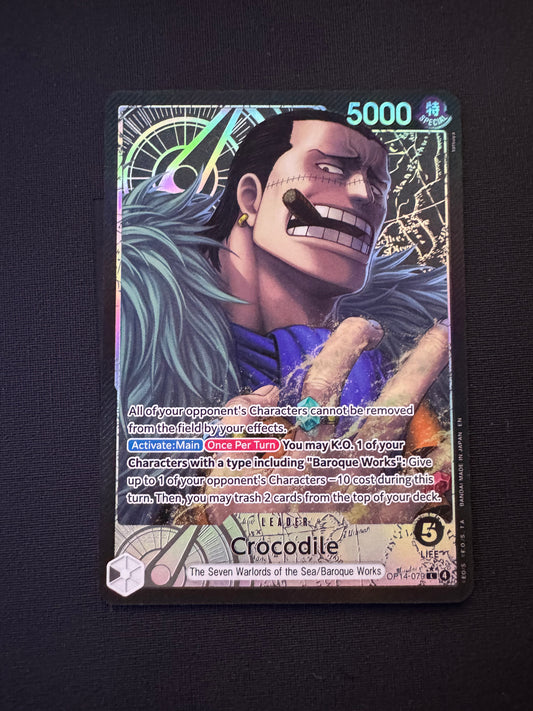One Piece Crocodile Leader Alt Art OP14-079 The Azure Sea's Seven