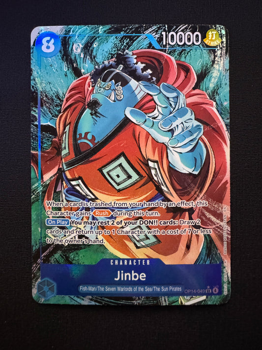 Jinbe - OP14-049 (Alternate Art) The Azure Sea's Seven Foil
