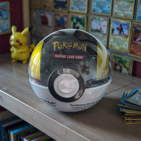 Pokemon 2025 Q4 Poke Ball Tin - 1 Sealed Tin ULTRA BALL with 3 Booster Packs