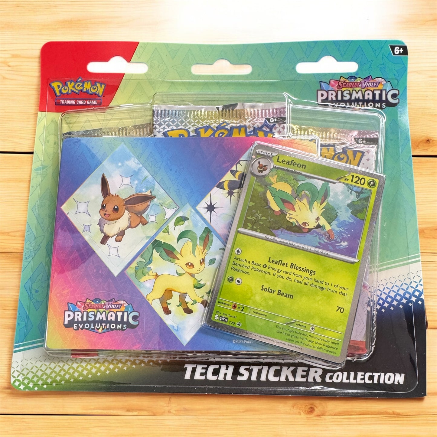 Pokemon TCG SEALED Prismatic Evolutions Tech Sticker Collection 2025 NM